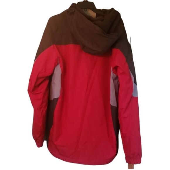 Men’s Outdoor Life Insulated Hooded Jacket – Red/Black, Size L, Winter Essential - Picture 3 of 7